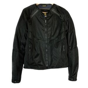 ANTHEM Mesh Padded Black Riding Jacket ICON MOTOSPORTS